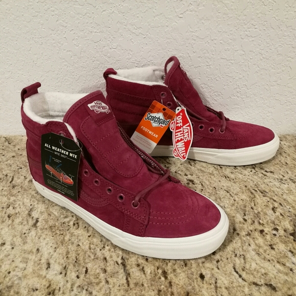 vans sk8 hi dry rose